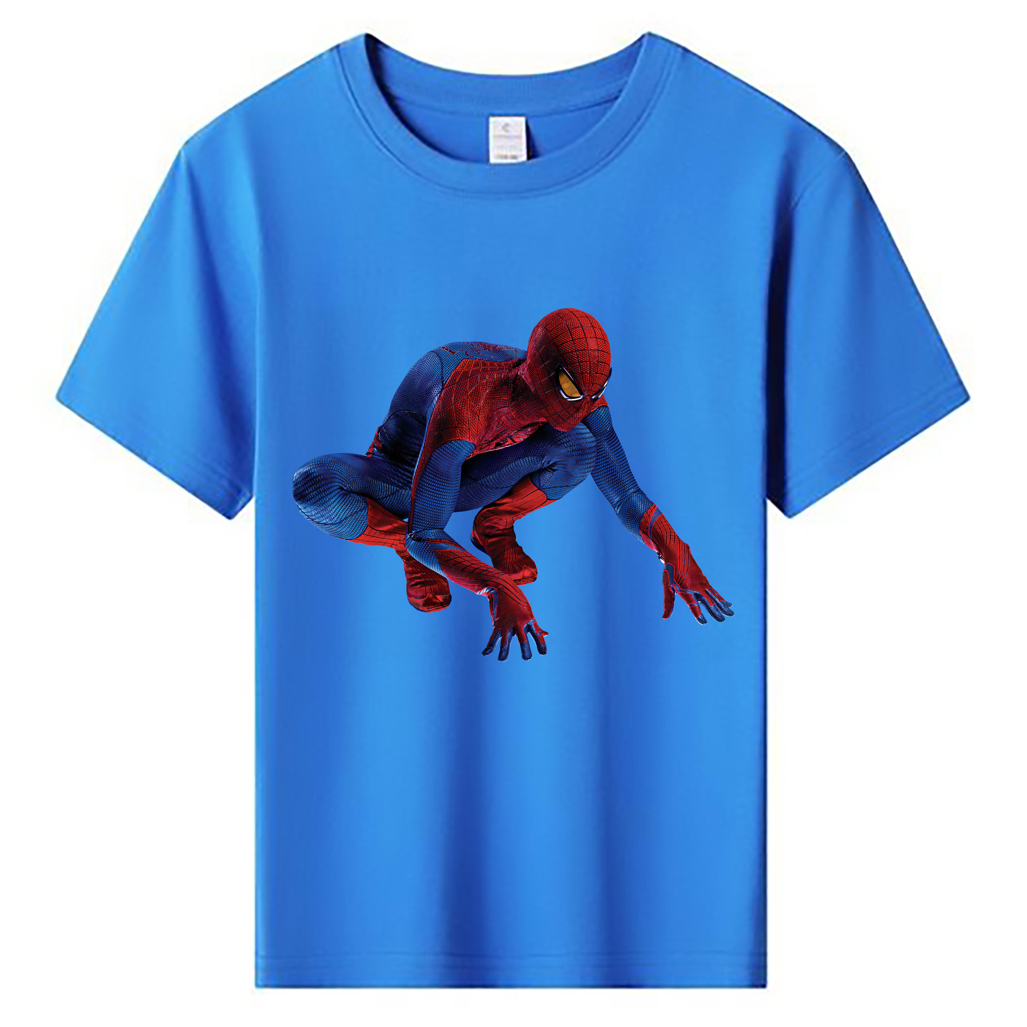 （画像用） Spider Man スパイダーマン 綿100％キッズTシャツ（フロントプリント）